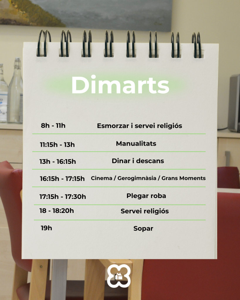 Activitats per a la gent gran a la residència Sagrat Cor