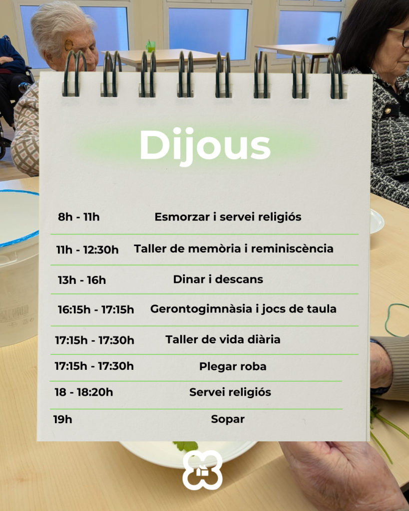 Activitats per a la gent gran a la residència Sagrat Cor